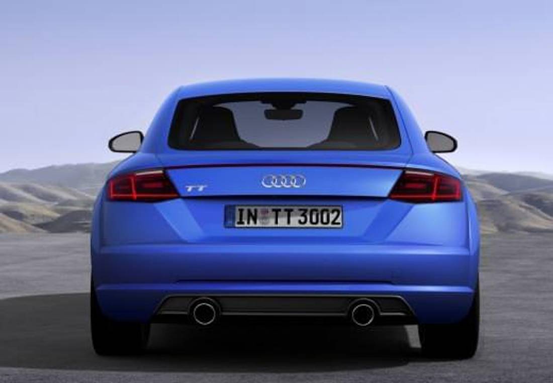 Audi TT modré, zadek